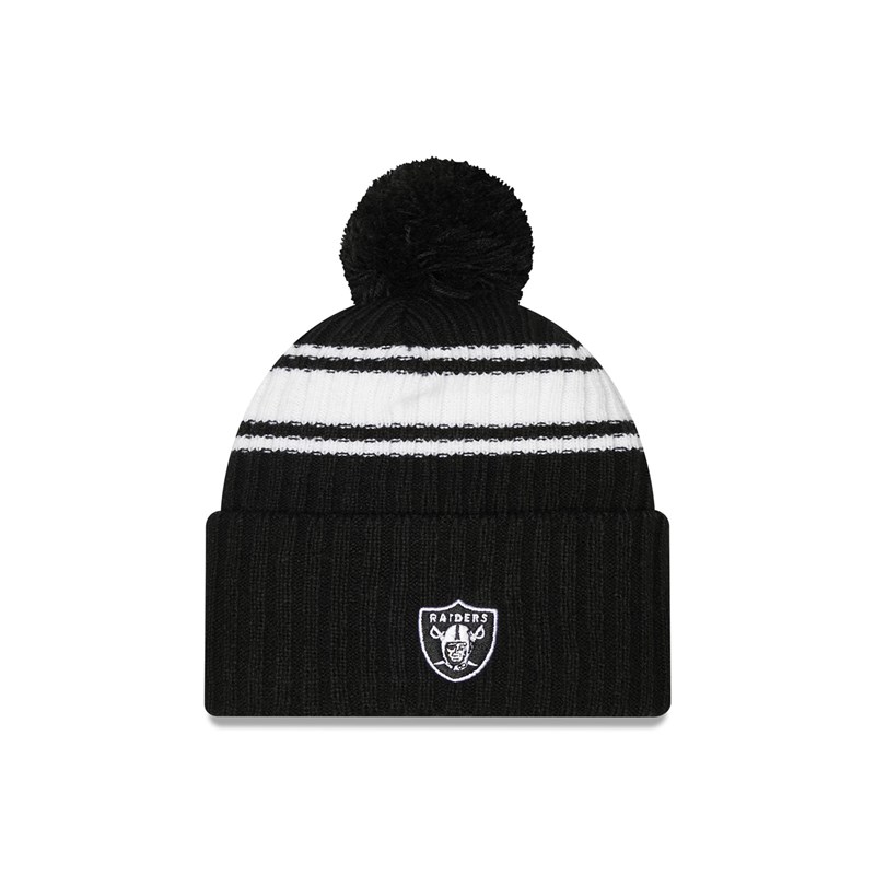 Prendas De Punto New Era Las Vegas Raiders NFL Sideline Beanie Gorras Negros | GH2305918