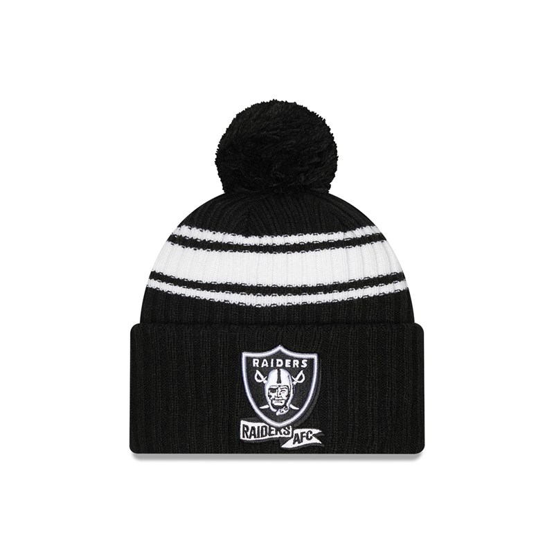 Prendas De Punto New Era Las Vegas Raiders NFL Sideline Beanie Gorras Negros | GH2305918