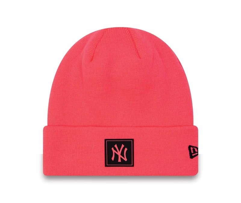 Prendas De Punto New Era New York Yankees Neon Beanie Gorras Rosas | GT8379564