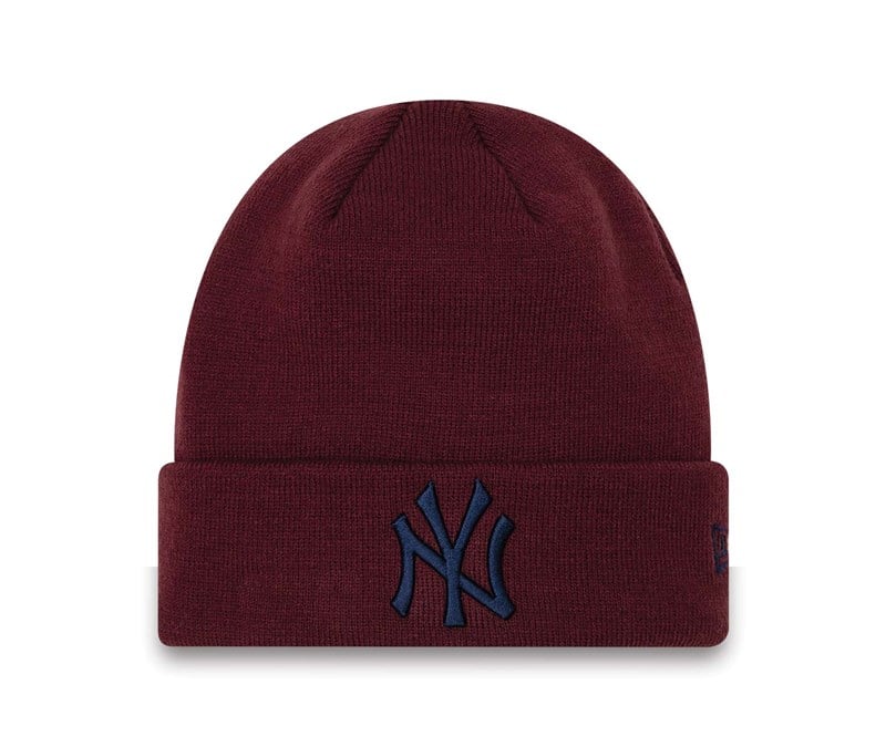 Prendas De Punto New Era New York Yankees League Essentials Cuff Beanie Gorras Rojos | JW3869147