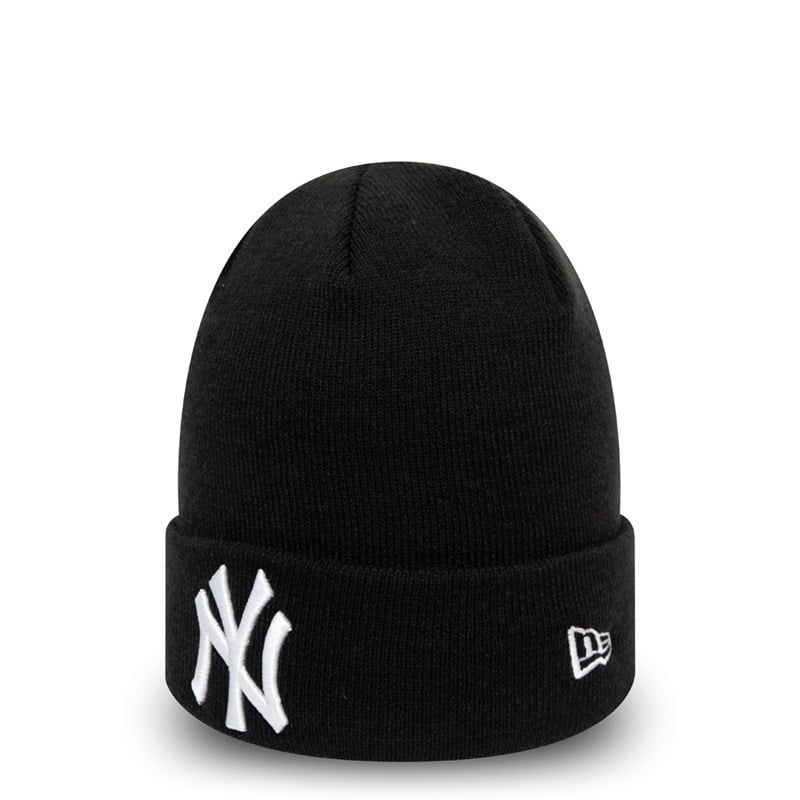 Prendas De Punto New Era New York Yankees Essential Cuff Beanie Gorras Negros | SX8375206