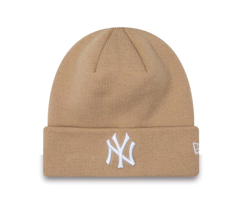 Prendas De Punto New Era New York Yankees League Essentials Cuff Beanie Gorras Marrom | UJ1753046