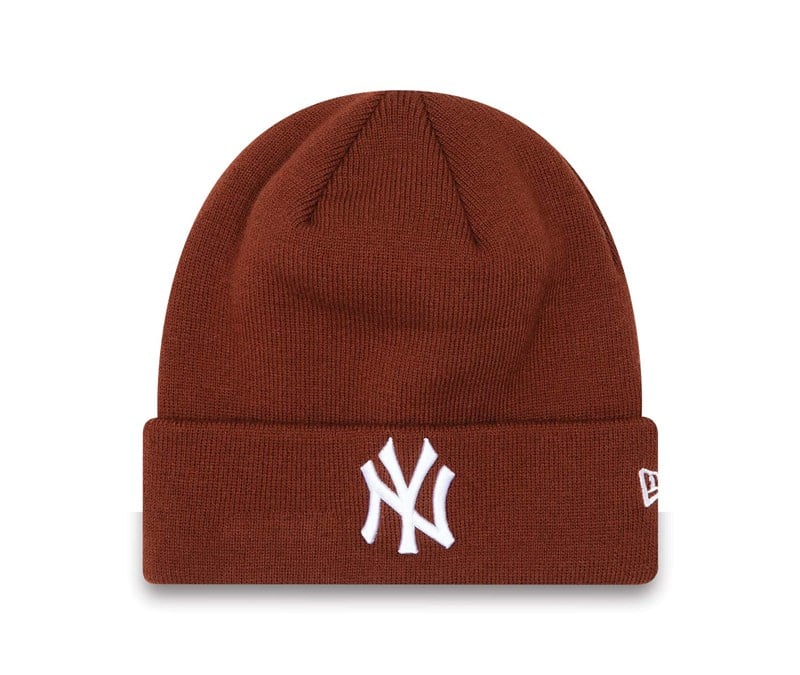 Prendas De Punto New Era New York Yankees League Essentials Cuff Beanie Gorras Marrom | VS6527138