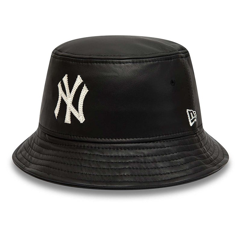 Sombreros De Pescador New Era New York Yankees MLB Cuero Negros | VR5469817