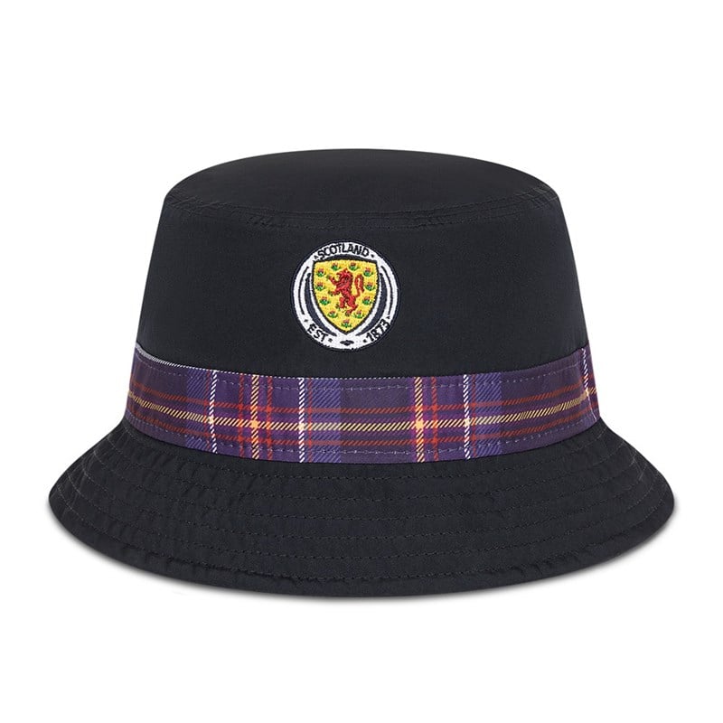 Sombreros De Pescador New Era Scottish Fa Tartan Logo Azules | CX6028453