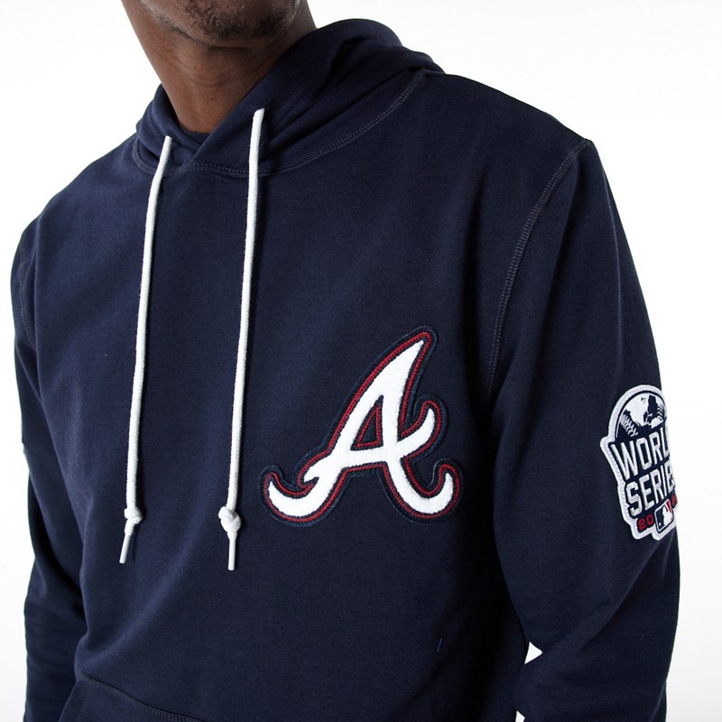 Sudadera Con Capucha New Era Atlanta Braves MLB Logo Select Azules | SU8437950