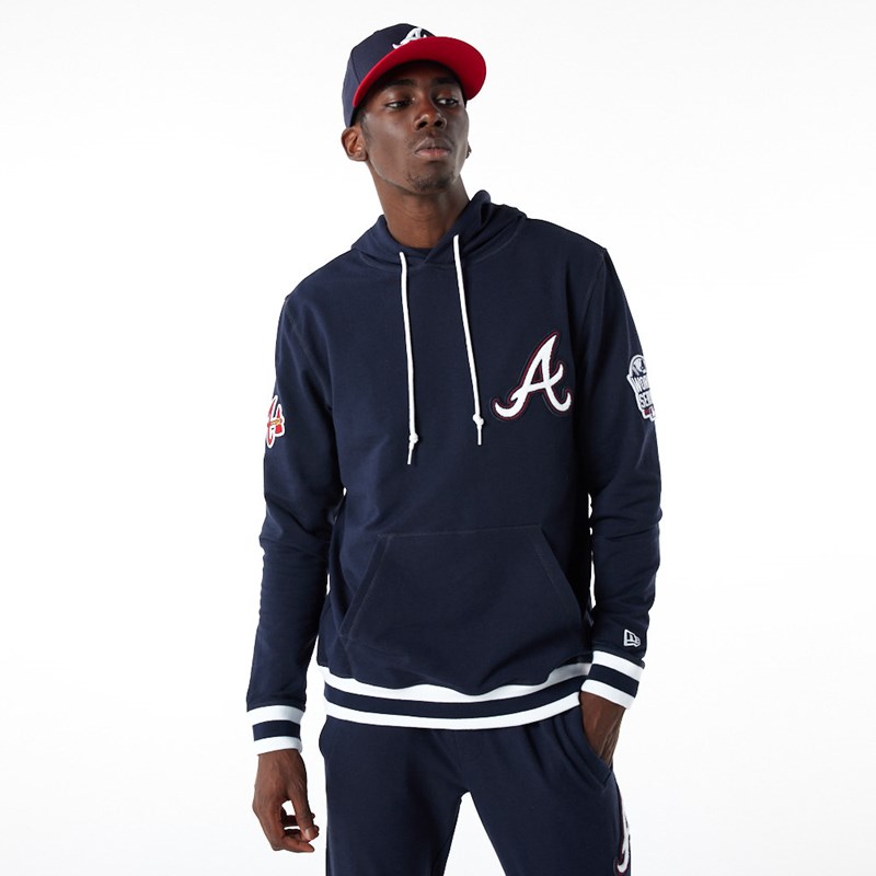 Sudadera Con Capucha New Era Atlanta Braves MLB Logo Select Azules | SU8437950