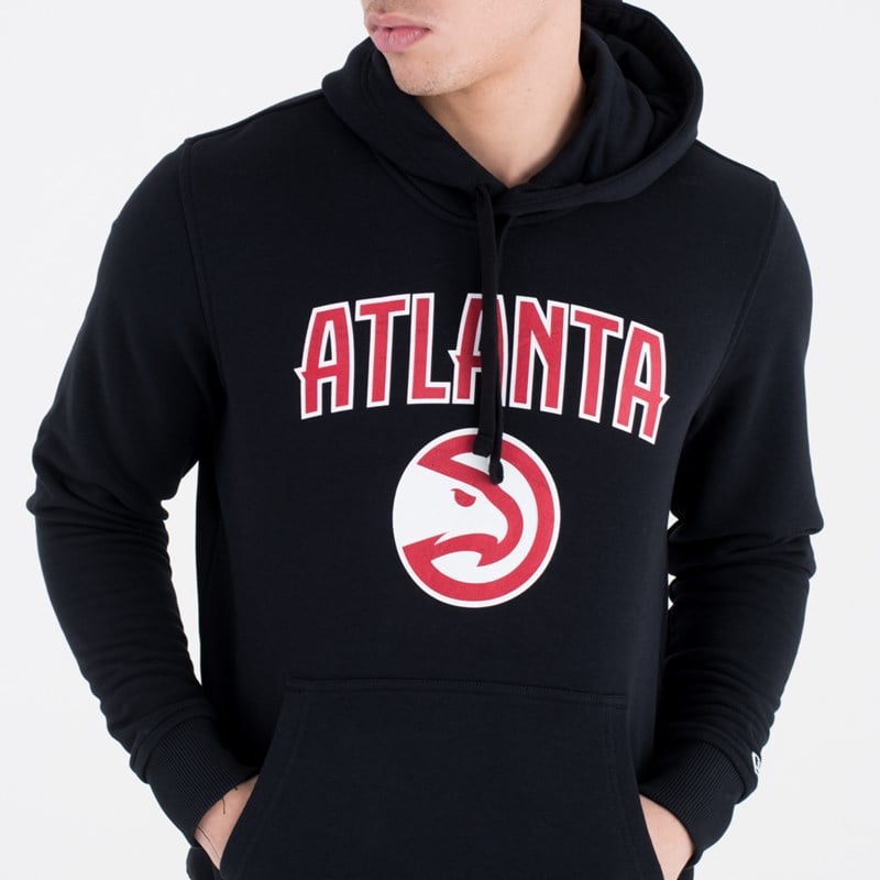 Sudadera Con Capucha New Era Atlanta Hawks Team Logo Negros | VZ8451260