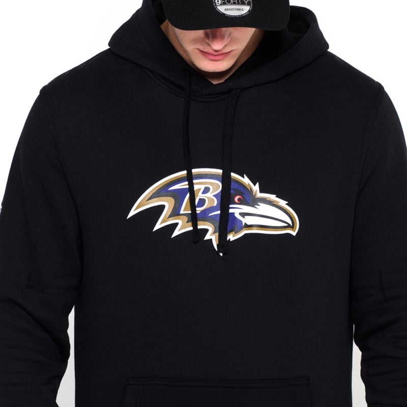 Sudadera Con Capucha New Era Baltimore Ravens Team Logo Negros | MW0392165