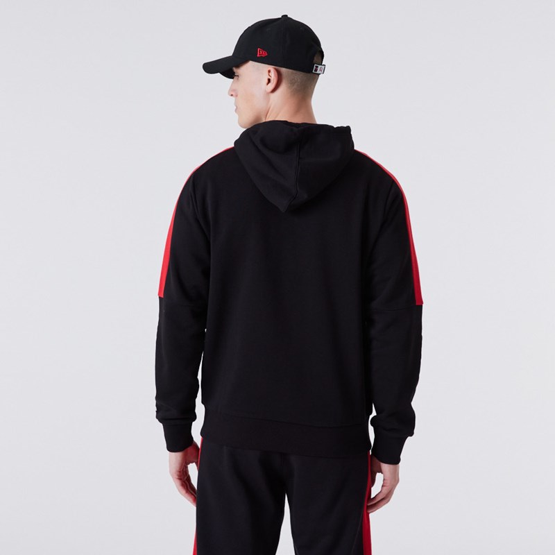 Sudadera Con Capucha New Era Chicago Bulls Full Zip Panel Detail Negros | GC5719328