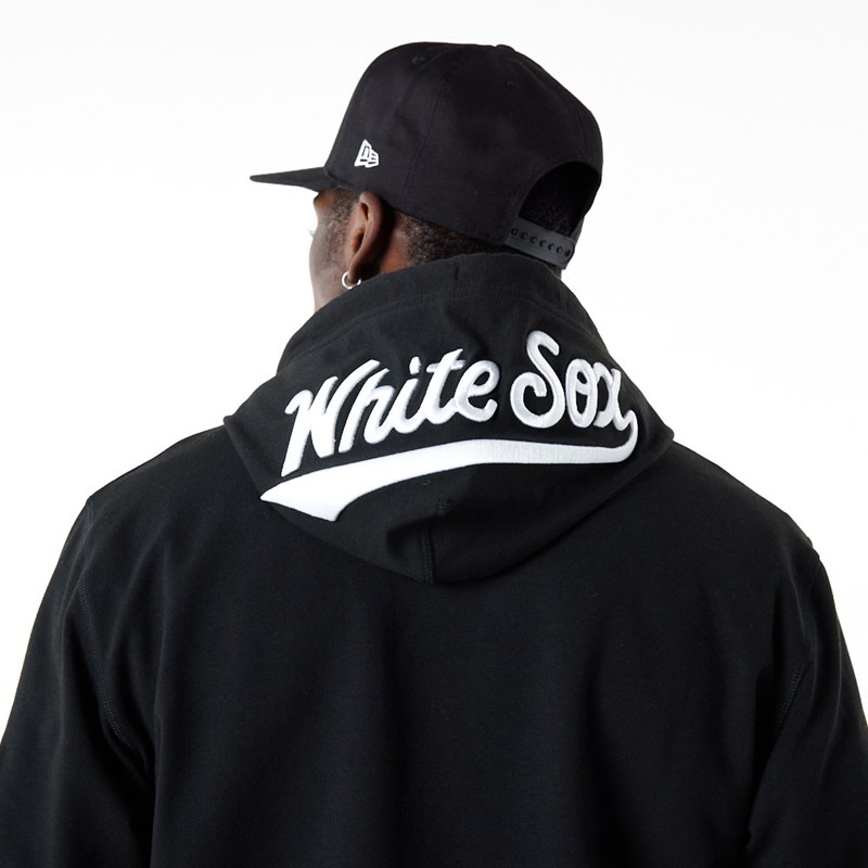 Sudadera Con Capucha New Era Chicago Sox MLB Logo Select Negros | BQ4926850