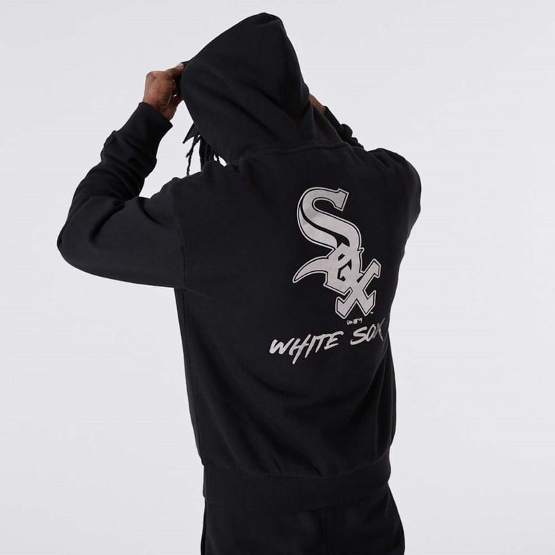 Sudadera Con Capucha New Era Chicago Sox MLB Negros | VW4092683