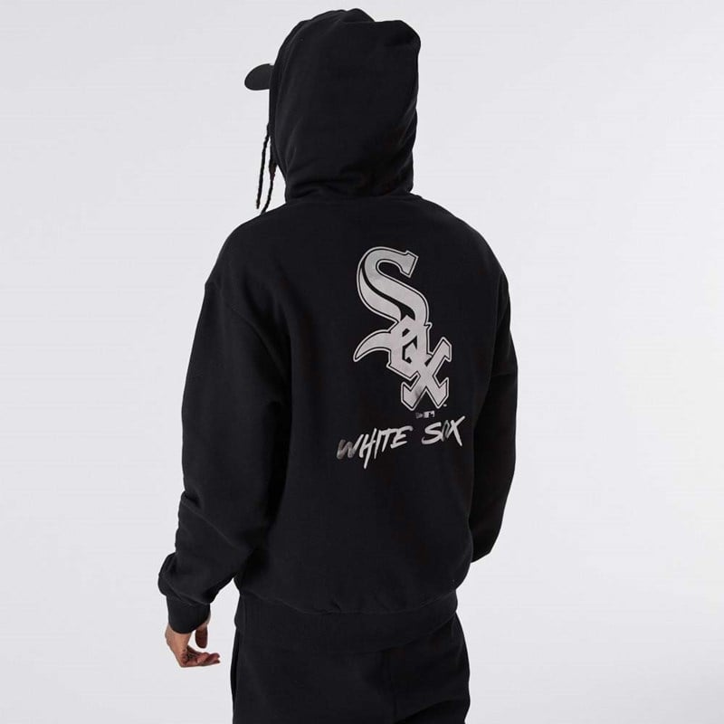 Sudadera Con Capucha New Era Chicago Sox MLB Negros | VW4092683