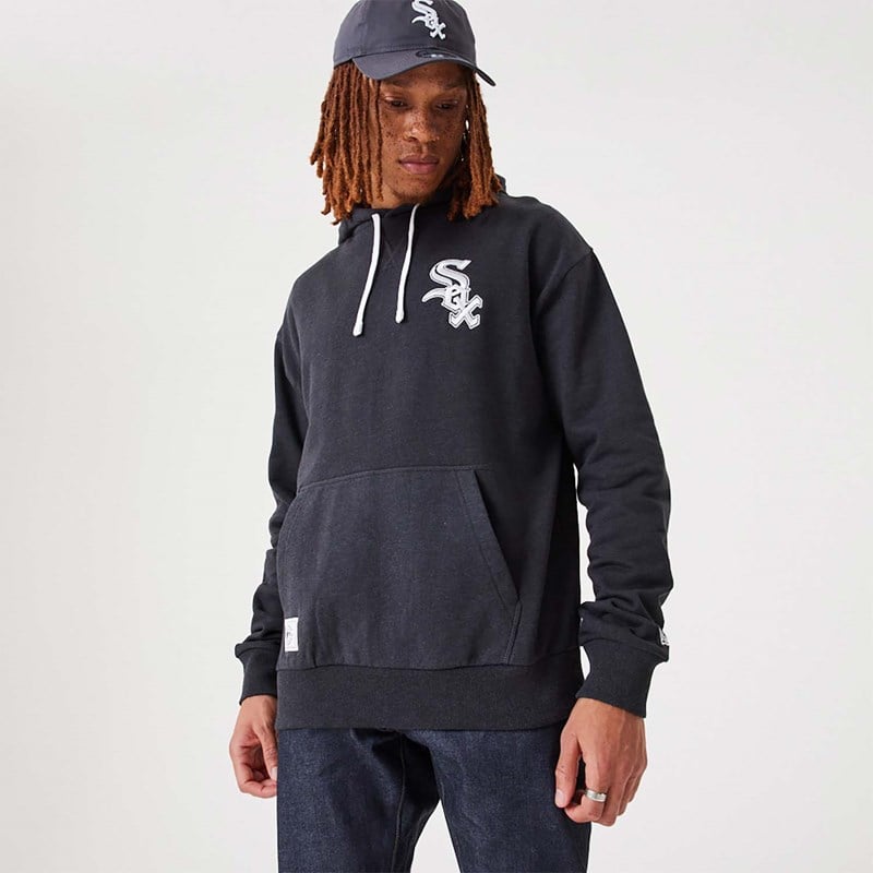 Sudadera Con Capucha New Era Chicago Sox MLB Heritage Medium Oversized Grises | WE6201593