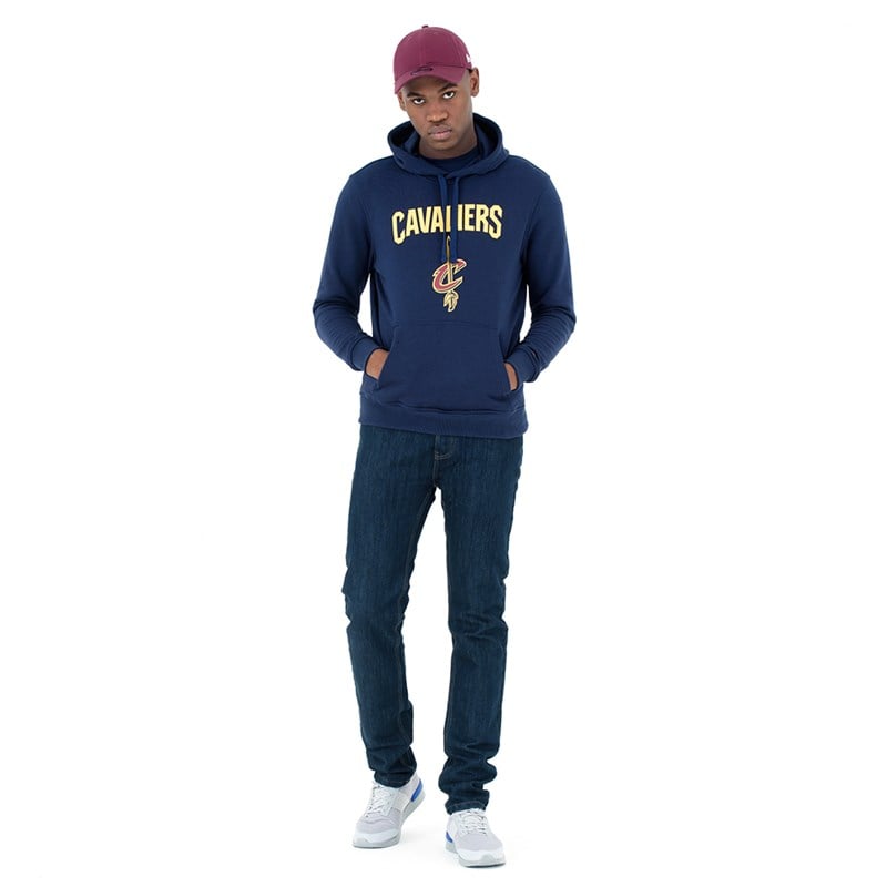 Sudadera Con Capucha New Era Cleveland Cavaliers Azules | UP0372648