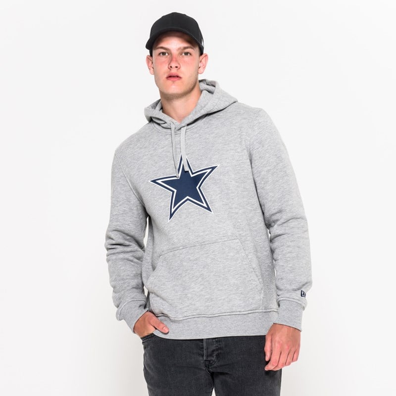 Sudadera Con Capucha New Era Dallas Cowboys Team Logo Grises | XJ9426578