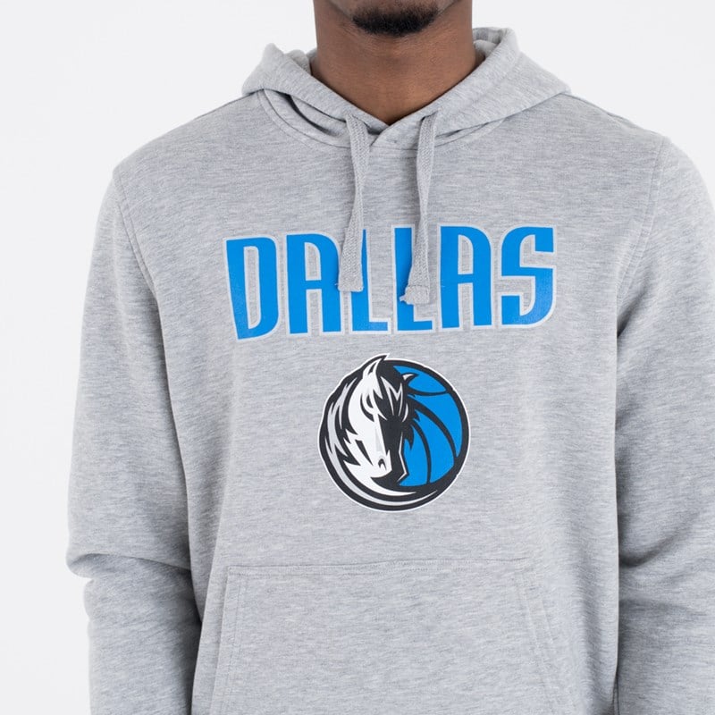 Sudadera Con Capucha New Era Dallas Mavericks Team Logo Pullover Grises | FB8071329