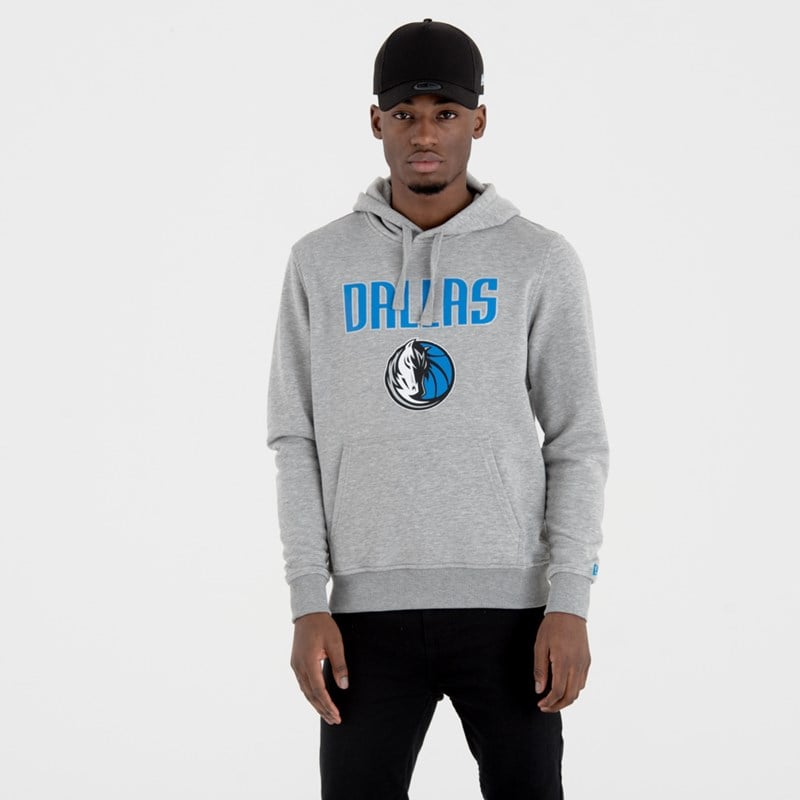 Sudadera Con Capucha New Era Dallas Mavericks Team Logo Pullover Grises | FB8071329