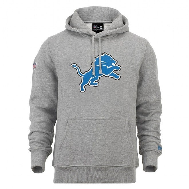 Sudadera Con Capucha New Era Detroit Lions Team Logo Grises | NK1837249