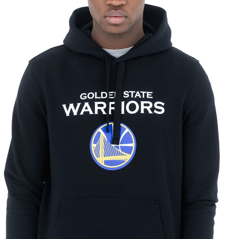 Sudadera Con Capucha New Era Golden State Warriors Negros | WH5681047