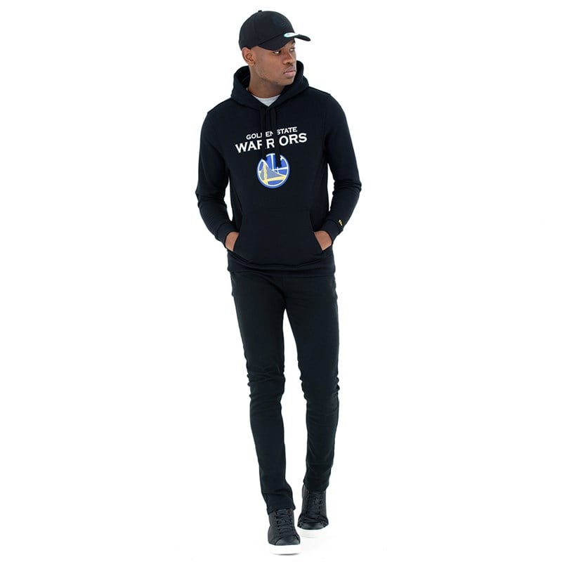 Sudadera Con Capucha New Era Golden State Warriors Negros | WH5681047