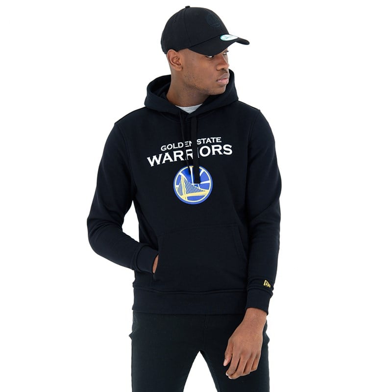 Sudadera Con Capucha New Era Golden State Warriors Negros | WH5681047