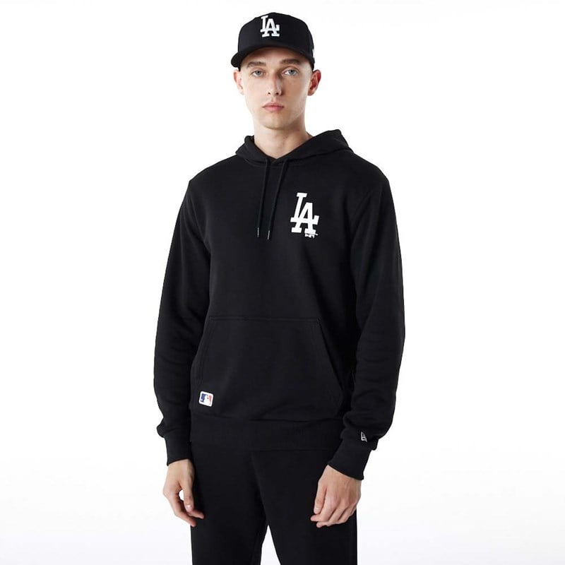 Sudadera Con Capucha New Era La Dodgers Essentials Negros | PW7503126