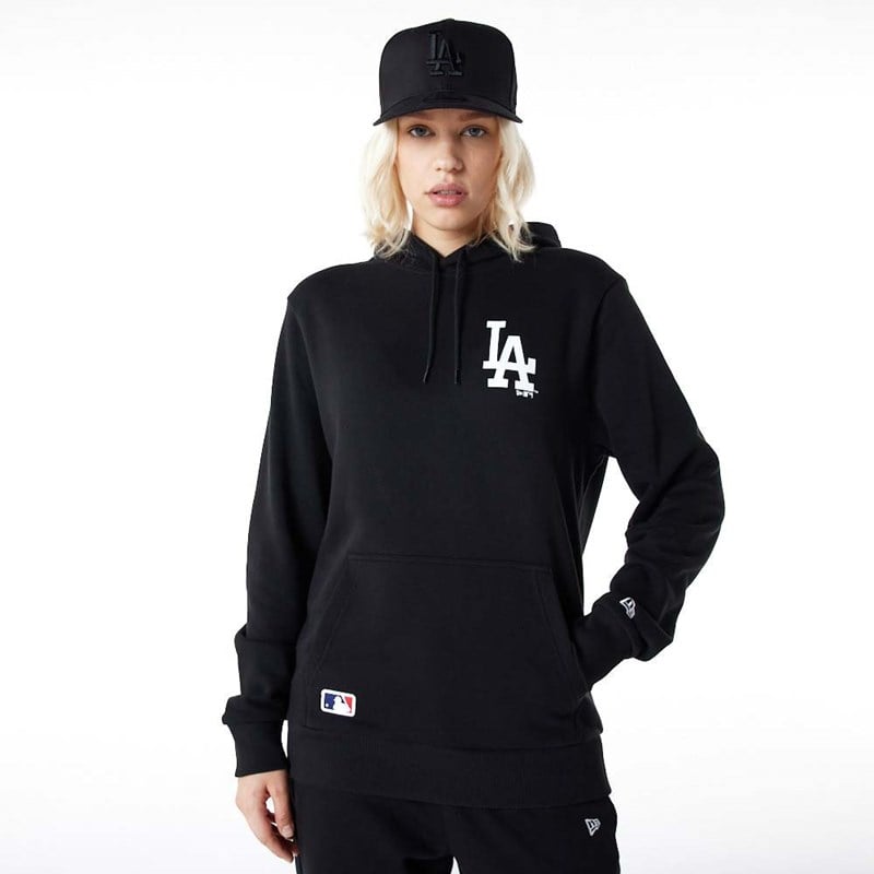 Sudadera Con Capucha New Era La Dodgers Essentials Negros | PW7503126