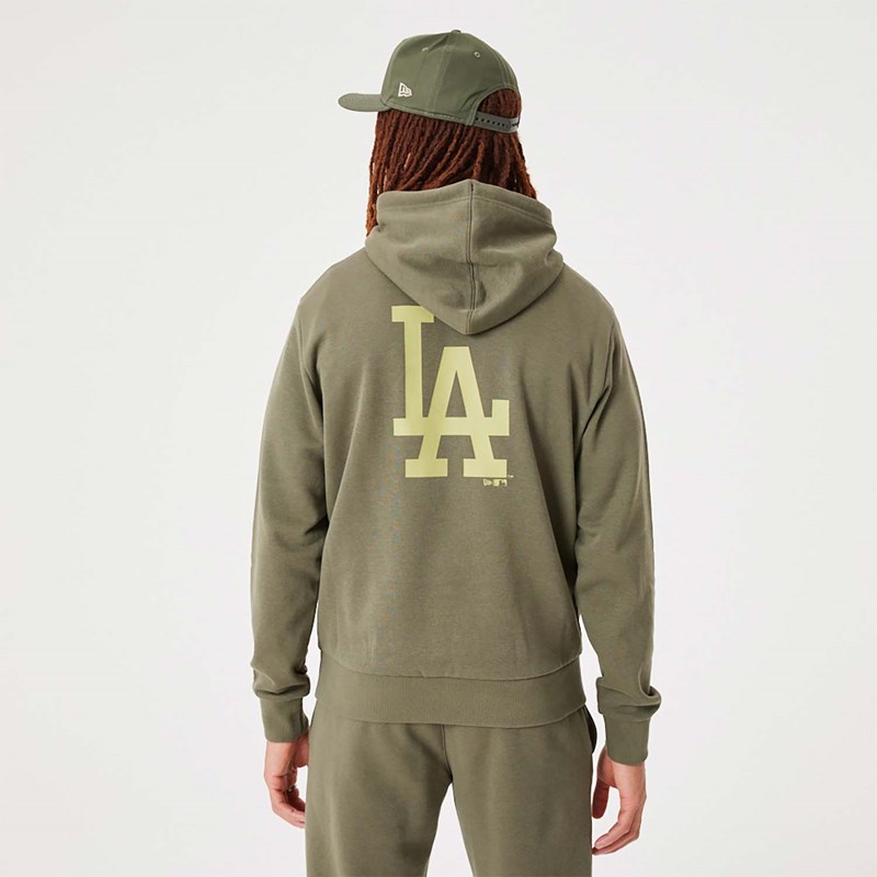 Sudadera Con Capucha New Era La Dodgers MLB League Essential Medium Pullover Verdes | QR6718920