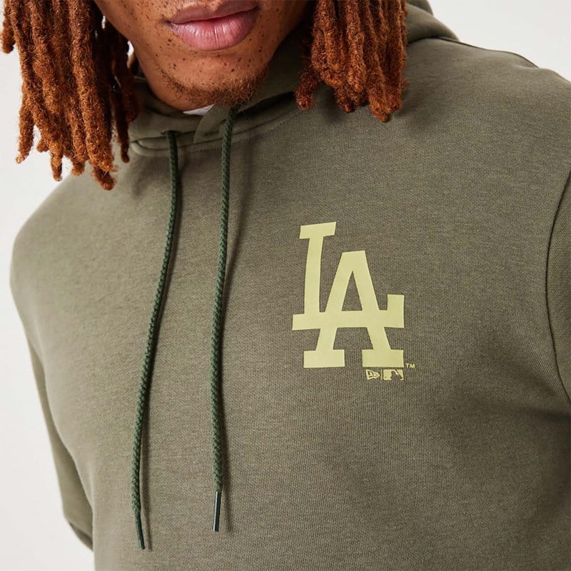 Sudadera Con Capucha New Era La Dodgers MLB League Essential Medium Pullover Verdes | QR6718920