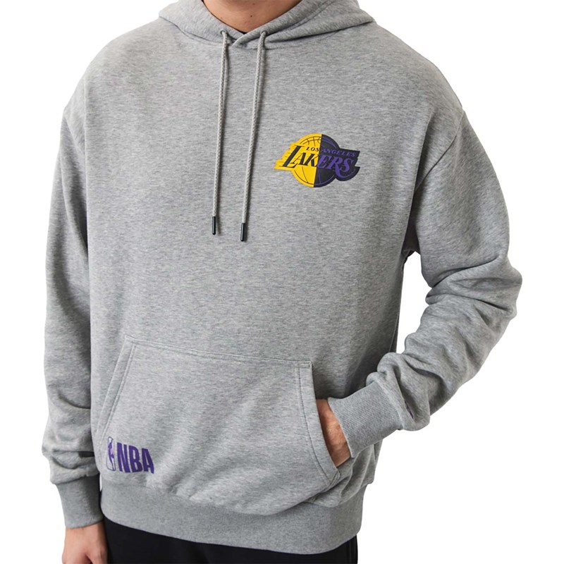 Sudadera Con Capucha New Era La Lakers NBA Team Logo Grises | BZ4109632