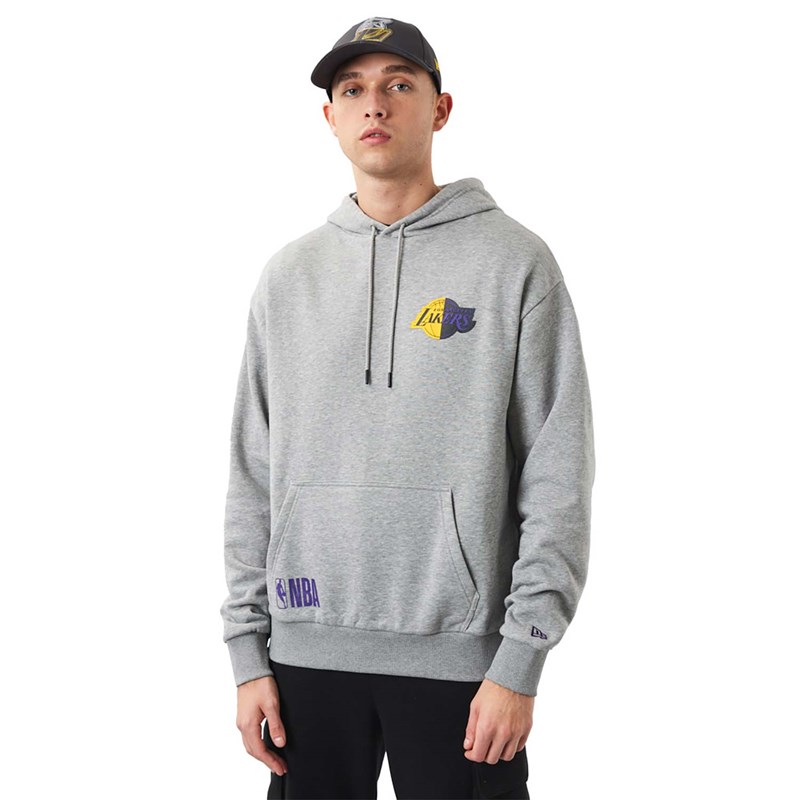 Sudadera Con Capucha New Era La Lakers NBA Team Logo Grises | BZ4109632