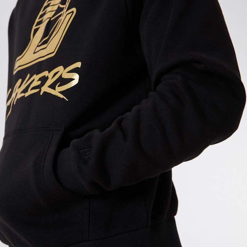 Sudadera Con Capucha New Era La Lakers NBA Negros | KA9765043