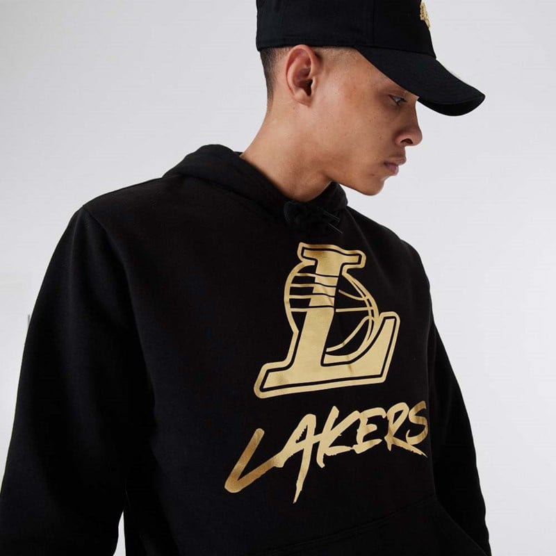 Sudadera Con Capucha New Era La Lakers NBA Negros | KA9765043