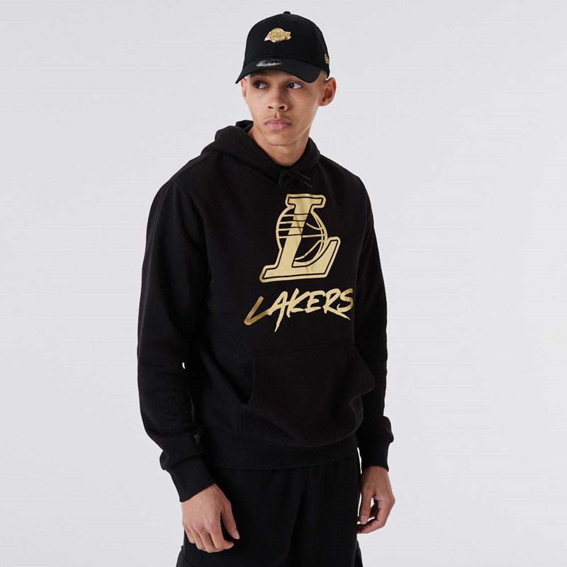 Sudadera Con Capucha New Era La Lakers NBA Negros | KA9765043