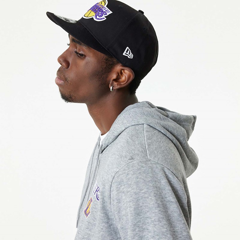 Sudadera Con Capucha New Era La Lakers NBA Essentials Medium Full Zip Grises | TF3681475