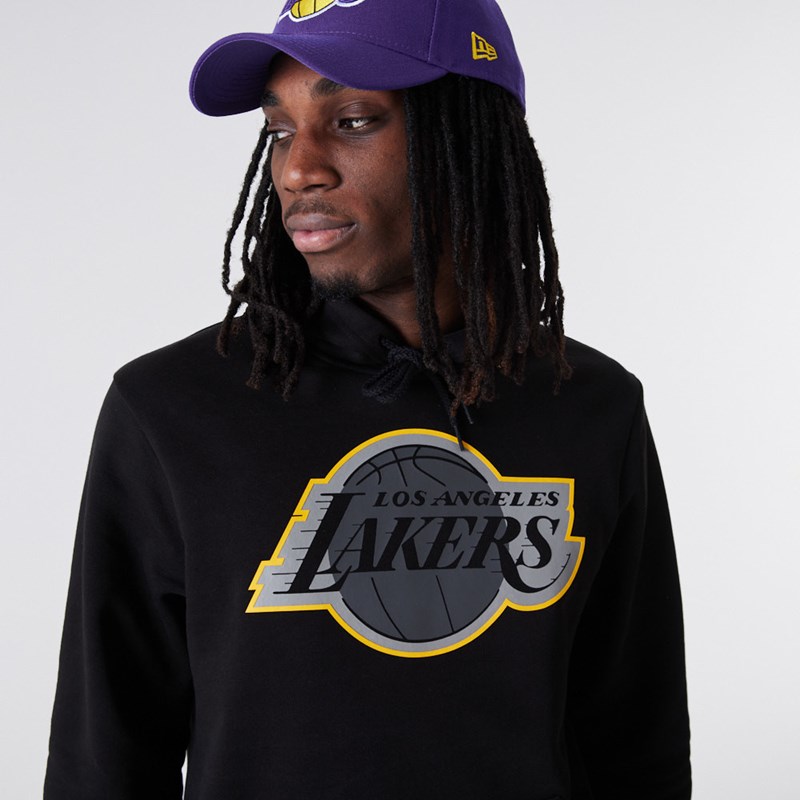 Sudadera Con Capucha New Era La Lakers NBA Outline Logo Negros | YS0735189