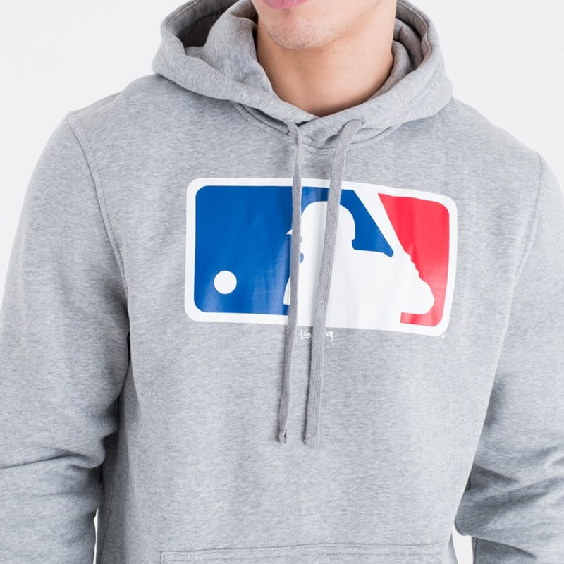 Sudadera Con Capucha New Era MLB Logo Grises | YE4582017