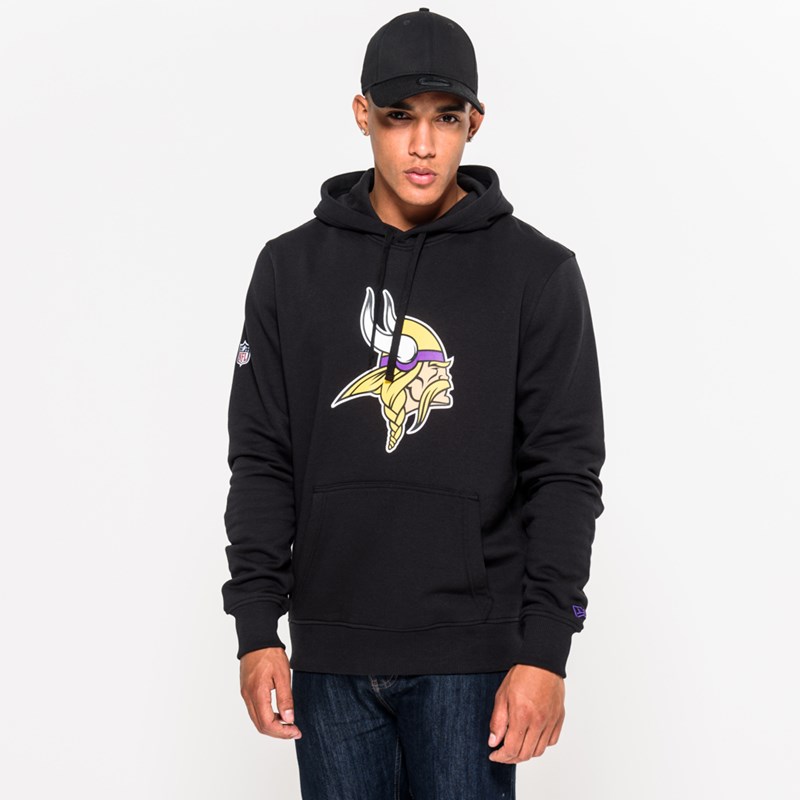 Sudadera Con Capucha New Era Minnesota Vikings Team Logo Negros | OC8106759