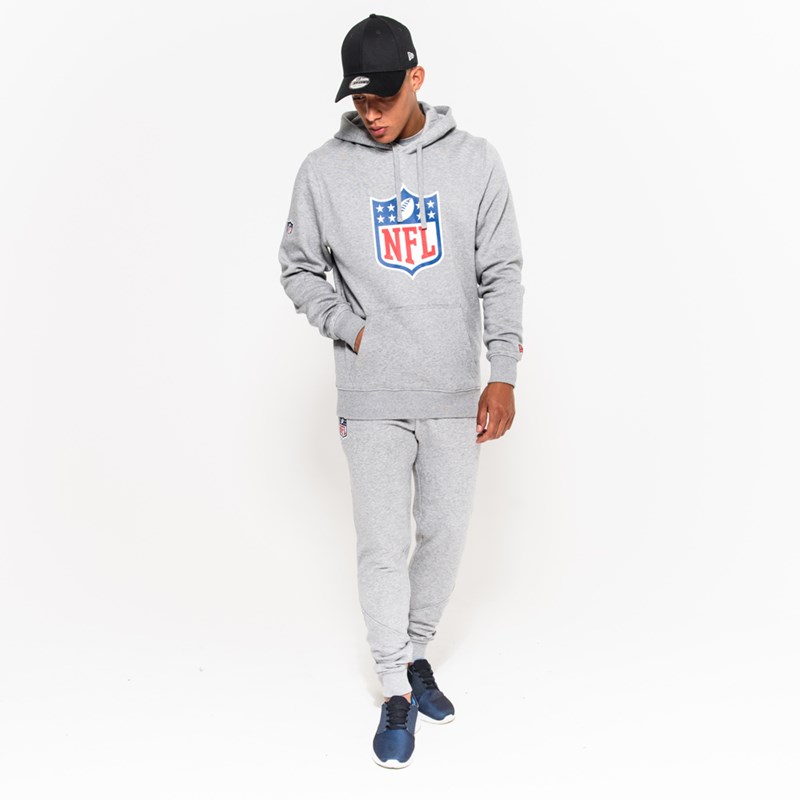 Sudadera Con Capucha New Era NFL Logo Grises | VB9320487