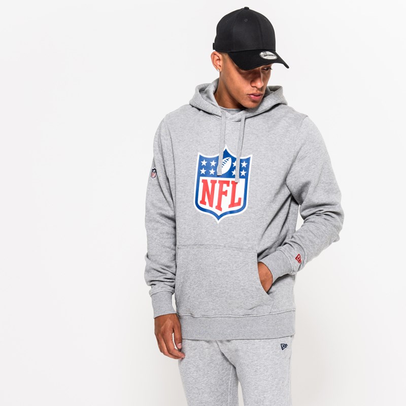 Sudadera Con Capucha New Era NFL Logo Grises | VB9320487