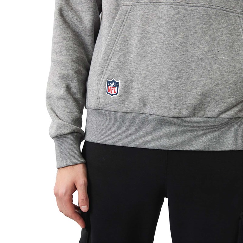 Sudadera Con Capucha New Era NFL Logo Script Grises | MF2680593