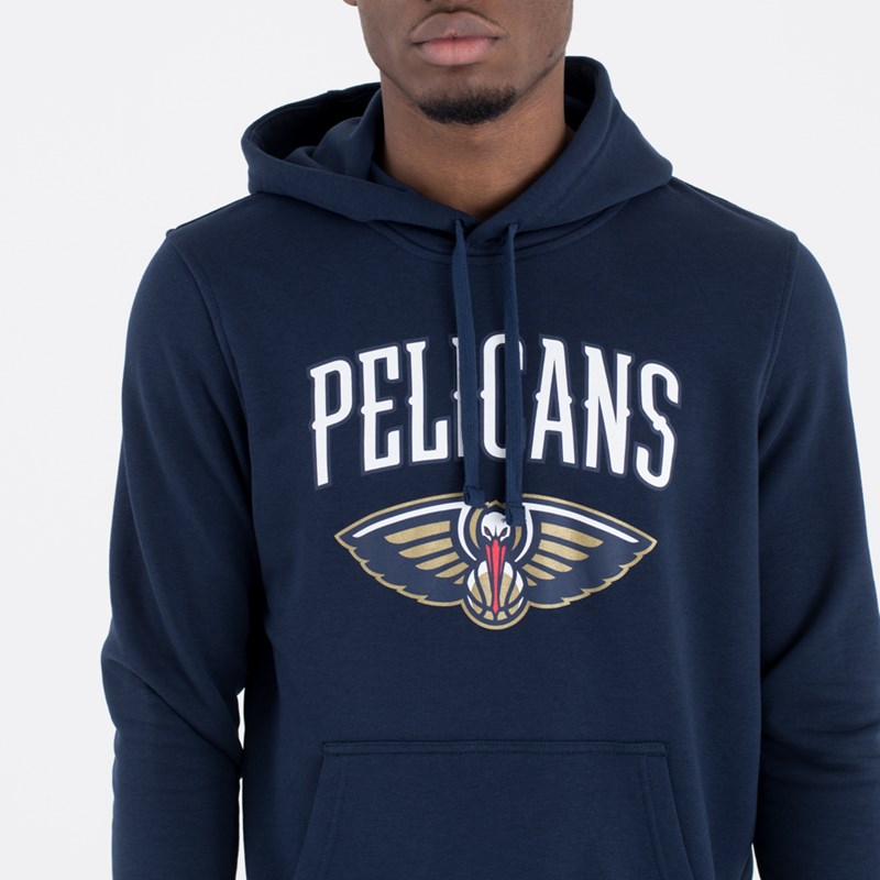 Sudadera Con Capucha New Era New Orleans Pelicans NBA Team Logo Azules | RK3951076