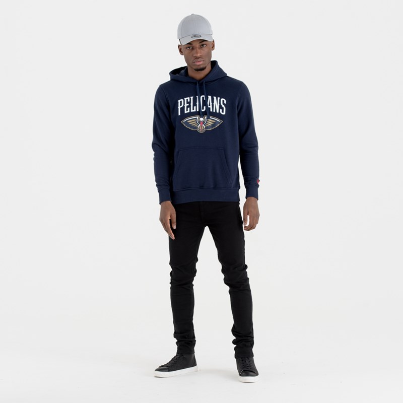 Sudadera Con Capucha New Era New Orleans Pelicans NBA Team Logo Azules | RK3951076