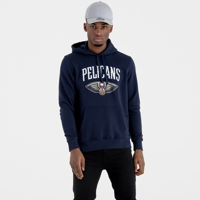 Sudadera Con Capucha New Era New Orleans Pelicans NBA Team Logo Azules | RK3951076