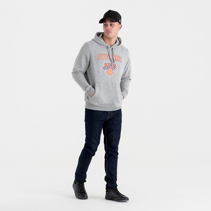 Sudadera Con Capucha New Era New York Knicks Team Logo Grises | FZ2867053