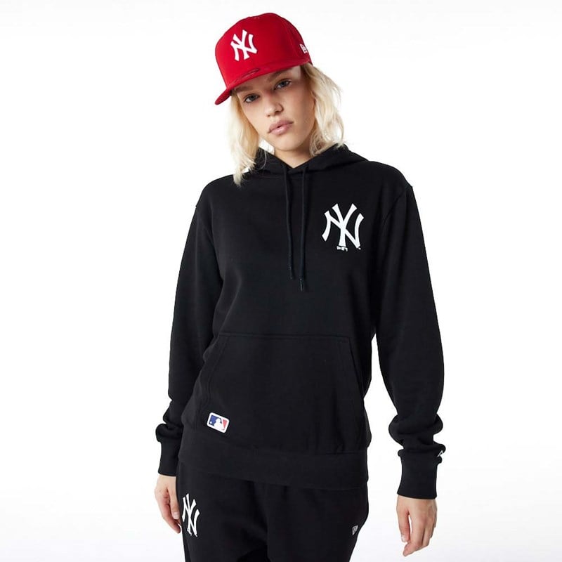 Sudadera Con Capucha New Era New York Yankees Essentials Negros | BN1503697