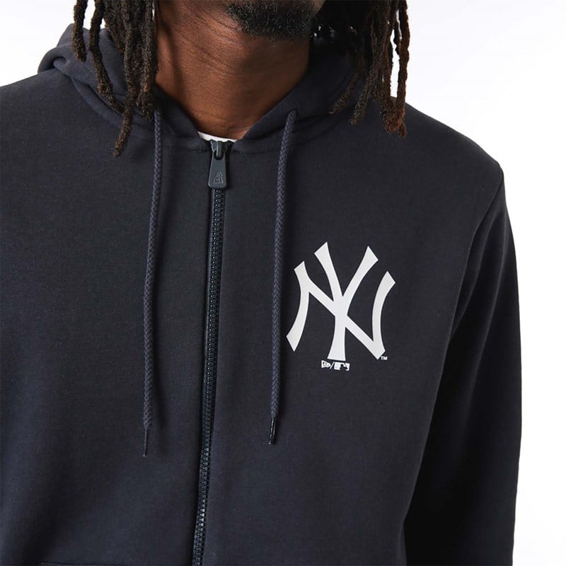 Sudadera Con Capucha New Era New York Yankees MLB League Essential Zip Azules | KS7923016