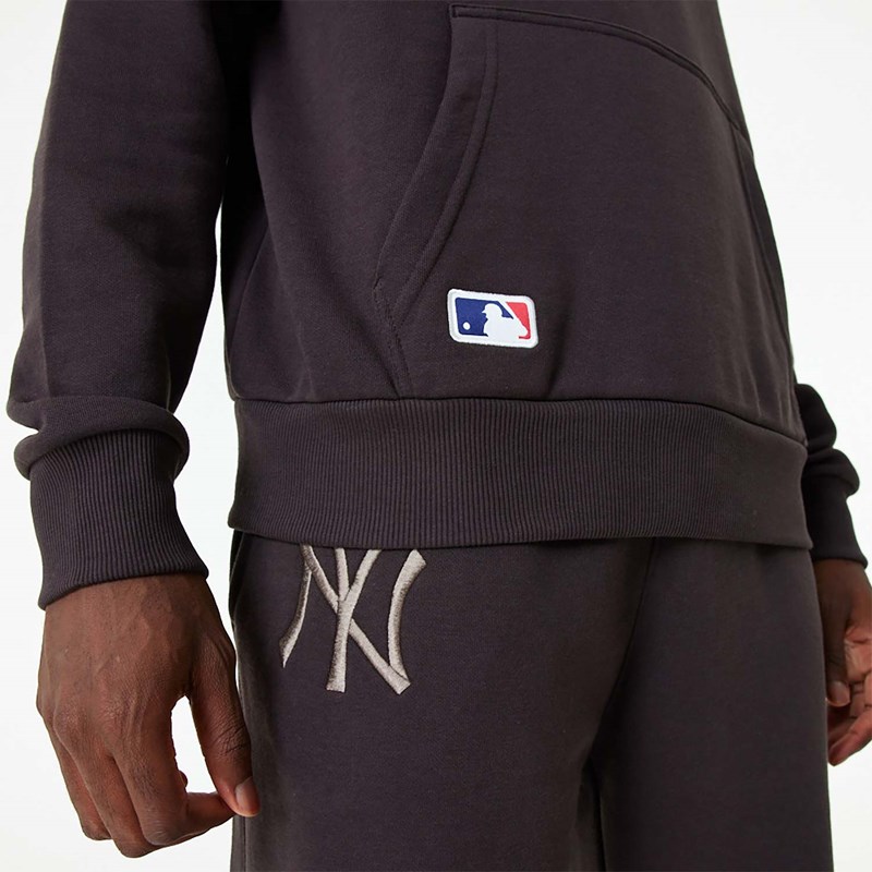 Sudadera Con Capucha New Era New York Yankees MLB Embroidered Logo Burnt Wood Marrom | MB0786324