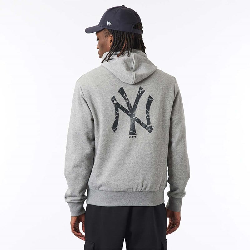 Sudadera Con Capucha New Era New York Yankees Logo Infill Grises | OY6780429